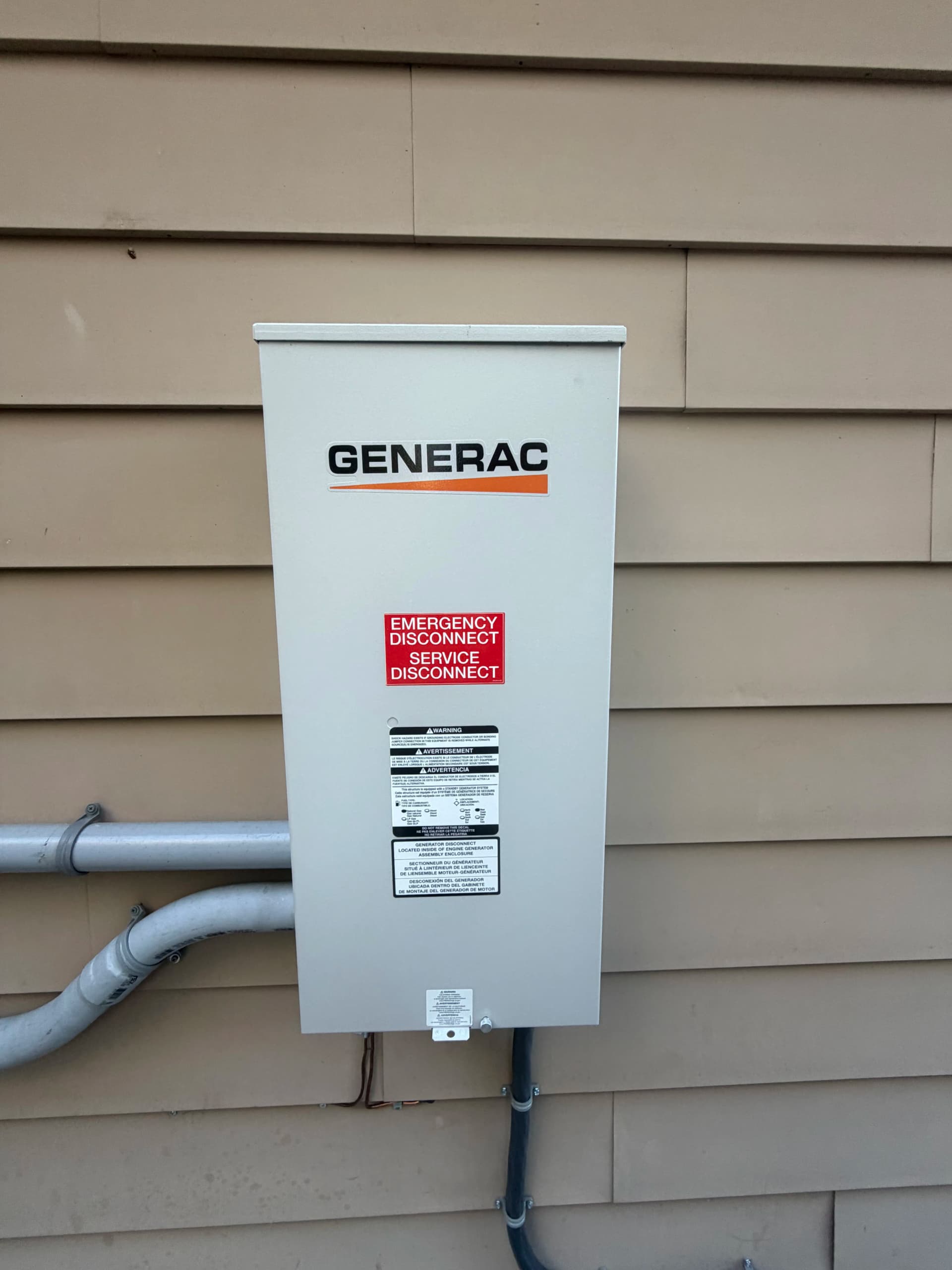 Gallery photos for 24KW Generac Whole House Generator Install in Hampton VA: Image #1